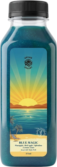 Blue Magic cold-pressed bottle