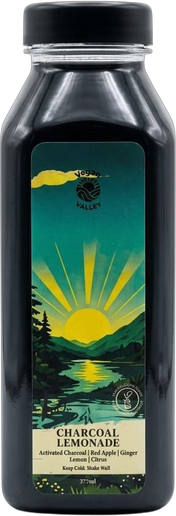 Charcoal Lemonade cold-pressed bottle