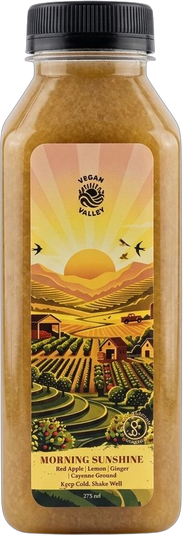 Morning Sunshine cold-pressed bottle