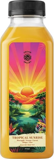 Tropical Sunshine cold-pressed bottle